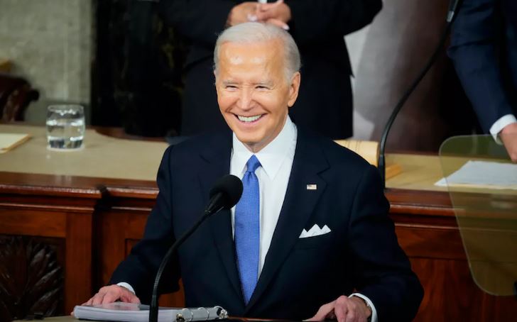 President Joe Biden smiles before delivering the 2024 State of the Union. Joe Biden tells trans Americans in his State of the Union address I have your back!