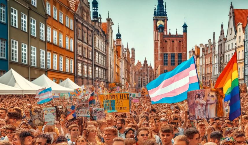 LGBTQ+ Rights Pride march in Poland