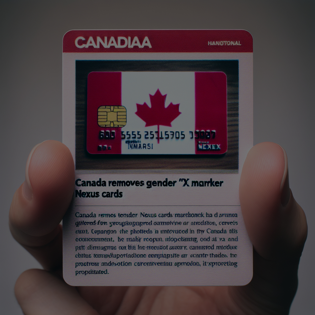 Canada Removes Gender ‘X’ Marker from Nexus Cards
