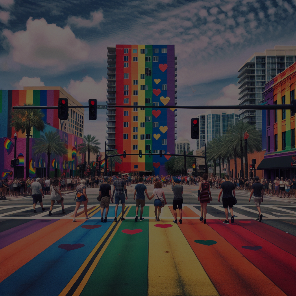 Rainbow Crosswalk Erased in Orlando, LGBTQ+ Activists Repaint It